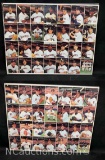 Pair of Uncut Mothers Cookie Baseball Card Sheets Padres and Angels 16x20