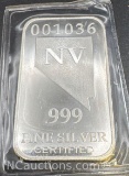 Nevada 1/2 Oz .999 Fine Silver Bullion Bar