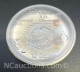 1976 Montreal Olympics Olympiad 90% Silver $10 Coin 48. Grams