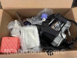 Box of Tools Air Compressor, Large Wrench more