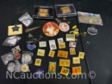 Assorted Pins, San Diego Padres, Military more