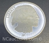 1 Troy Oz .999 Fine Silver Buffalo Bullion Coin