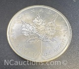 2016 Canadian Maple Leaf 1 Troy Oz .9999 Fine Silver Bullion Coin