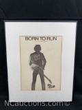 Bruce Springsteen Born To Run Framed Sheet Music 15x18