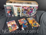 Long Box Approx 300 Comics X-Men, Thor, Action Comics more