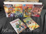 Long Box Approx 300 Comics Fantastic Four, Robin, Silver Surfer more