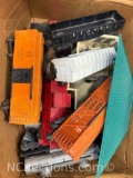 O scale 9 train cars 1940s/50s and tracks (no transformer)