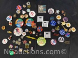Assorted Collectors Pins and Buttons Bruce Springsteen, Europe more