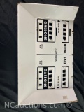 2 Vintage Bennet Gas pump faceplate