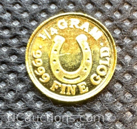 Monarch Precious Metals 1/4 Gram 9999 Fine Gold Coin
