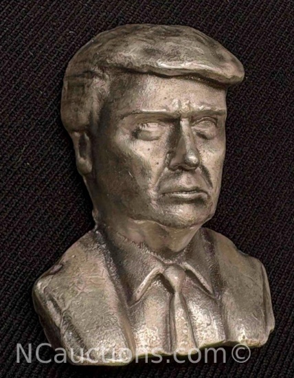 4 OZ .999 Silver Donald Trump Bust 124.61 grams