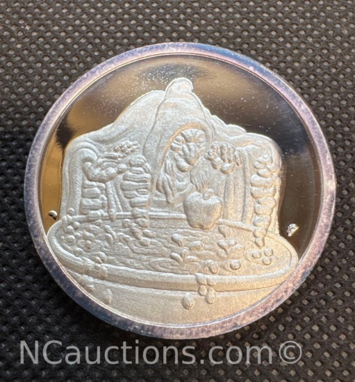 Disney 1 Troy Oz .999 Fine Silver The Witch Bullion Coin