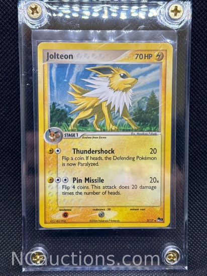 2006 Pokemon Nintendo Holo Jolteon Pokemon Card