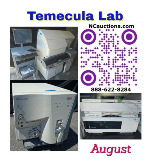 2025 August Temecula Laboratory Equipment Auction