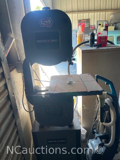 Bandsaw powers on in use