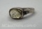Sterling Silver Clear Tourmaline Ring 4 Grams