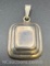 Sterling Silver Mexico Square Pendant 13 Grams