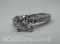Sterling Silver Moissanite Diamond Ring 3 Grams Size 7.5