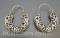 Sterling Silver Hope Earrings 12 Grams