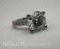 Sterling Silver Moissanite Diamond Ring 2 Grams Size 6