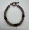 Sterling Silver Beaded Bracelet 34 Grams