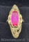 14k Gold Pink Sapphire Ring 3.9 Grams Size 8