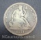 1877-S Seated Liberty 90% Silver Half Dollar Coin 12 Grams