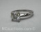 Preveli Sterling Silver Brilliant Round Cut Moissanite Diamond Ring 2 Grams Size 5.5