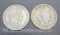 1915-S And 1905-S Barber 90% Silver Half Dollars 23 Grams