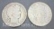 1910-S and 1907-S Barber 90% Silver Half Dollars 23 Grams