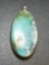 Sterling Silver Larimar Pendant 6 Grams