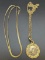 1974 Kennedy Half Pendant With Gold Tone Chain Necklaces