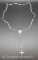 Sterling Silver Rosary Cross Necklace 11 Grams