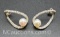 Sterling Silver Pearl Earrings 3 Grams