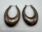 Sterling Silver Dangle Hoop Earrings 7 Grams