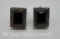 Sterling Silver Black Onyx Clip On Earrings 19 Grams