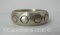 Mexico Sterling Silver Circle Ring 9 Grams Size 9.5