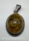 Sterling Silver Amber Pendant 3 Grams