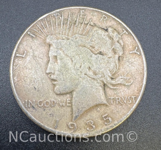 1935 Silver Peace Dollar 90% Silver Coin 26 Grams