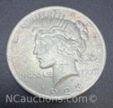 1923 Silver Peace Dollar 90% Silver Coin 26 Grams