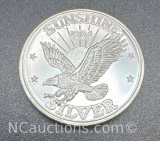 1984 Sunshine Minting 1/2 Oz .999 Fine Silver Bullion Coin