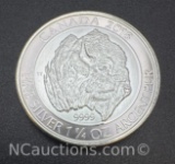 2018 Canadian Buffalo 1 1/4 Oz .9999 Fine Silver Bullion Coin