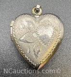 Sterling Silver Heart Cut Pendant 3 Grams