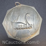 1977 Towls Sterling Silver Geese Pendant 20 Grams