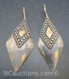 Sterling Silver Drop Earrings 8 Grams