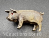 Pts Stealing Silver Pig Brooch Pin 5 Grams