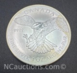 2014 Canadian Eagle 1 Troy Oz .9999 Fine Silver Bullion Coin