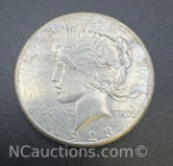 1923-S Silver Peace Dollar 90% Silver Coin 26 Grams