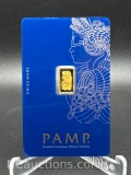 PAMP 1 Gram .9999 Fine Gold Bullion Bar