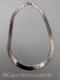 Sterling Silver Herringbone Necklace 26 Grams